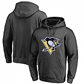Men's Customized Pittsburgh Penguins Dark Gray All Stitched Pullover Hoodie,baseball caps,new era cap wholesale,wholesale hats